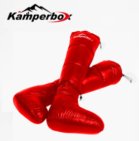 Camping Down Sock Boots (Color: Red)