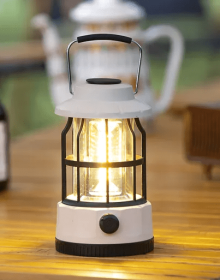 400 Lumens Retro Camping Lights (Style: L801B-White)