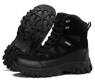 Men's Tactical Hiking Boots (Color & Size: Color: Black, Size: 39)