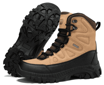 Men's Tactical Hiking Boots (Color & Size: Color: Khaki, Size: 39)