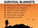 Windproof Mylar Emergency Blanket