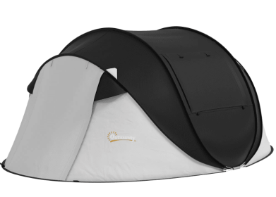 OutSunny Instant Pop Up Tent (2-3 People) (Color: Black)