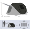 OutSunny Instant Pop Up Tent (2-3 People)