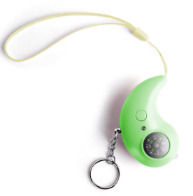 Portable Emergency LED Wolf Alarm & Compass (Color: Green)