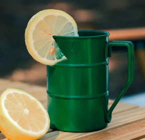 Stainless Steel Camping Mug (Color: Green)