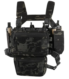 Tactical Molle Vest (Color: Dark Camo)