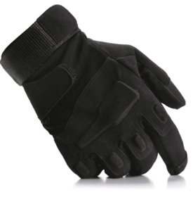 Tactical Military Combat Gloves with Hard Knuckles (Color Size & Style: Color: Black, Size: XL, Style: Full-Finger)