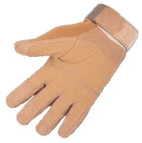 Tactical Military Combat Gloves with Hard Knuckles (Color Size & Style: Color: Khaki, Size: XL, Style: Full-Finger)