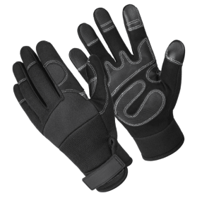 Tactical Full Finger Combat Gloves (Color & Size: Color: Gray, Size: L)