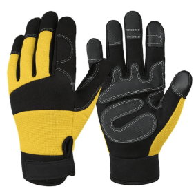 Tactical Full Finger Combat Gloves (Color & Size: Color: Yellow, Size: L)