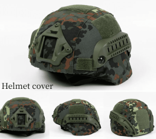 Military Tactical Helmet Cover (Color: De Spot Camouflage)