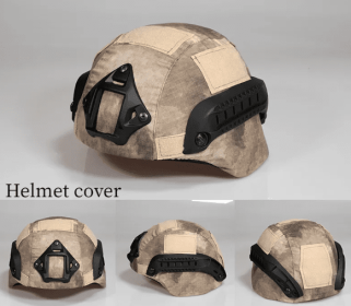 Military Tactical Helmet Cover (Color: Desert Ruins)