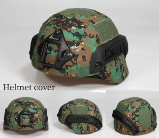 Military Tactical Helmet Cover (Color: Jungle Digital)