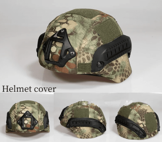 Military Tactical Helmet Cover (Color: Jungle Python)