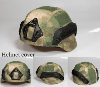 Military Tactical Helmet Cover (Color: Jungle Ruins)