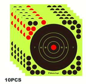 Shooting Targets Self-Adhesive (10/50 Packs) (Size: 10 Pack)