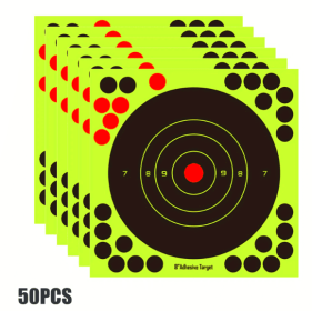 Shooting Targets Self-Adhesive (10/50 Packs) (Size: 50 Pack)