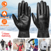 Unisex Leather Winter Gloves