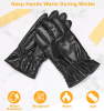 Unisex Leather Winter Gloves