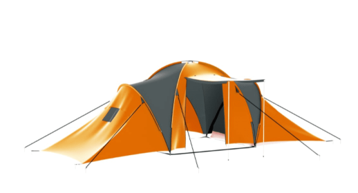 VidaXL 9-Person Camping Tent (Color: Gray & Orange)