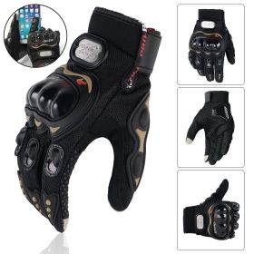 Riding Tribe Touch Screen Motorcycle Gloves (Color: Black)