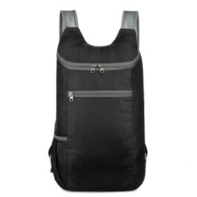 Lightweight Outdoor Backpack (Color: Black)