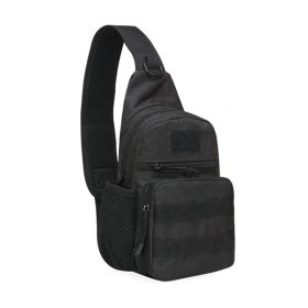 Military Tactical Shoulder Bag (Color: Black)