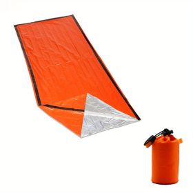 Emergency Blanket / Sleeping Bag (Color: Orange)