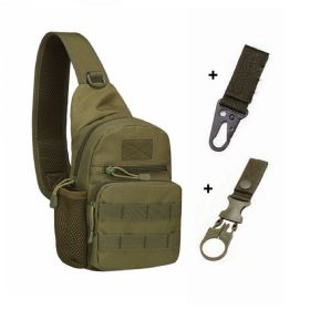 Tactical Shoulder Bag (Molle Hiking Backpack) (Color: A And 2 Hooks)