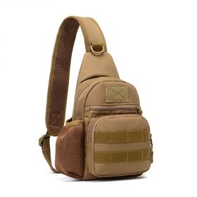 Tactical Shoulder Bag (Molle Hiking Backpack) (Color: Khaki)