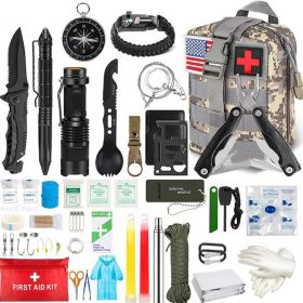 SOS Emergency Survival Kit (200 Pcs) (Color: ACU)