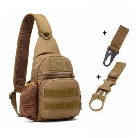 Tactical Shoulder Bag (Molle Hiking Backpack) (Color: K And 2 Hooks)