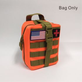 MOLLE Tactical First Aid Bag (Color: Orange)