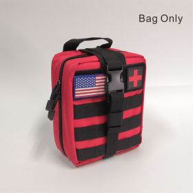 MOLLE Tactical First Aid Bag (Color: Red)