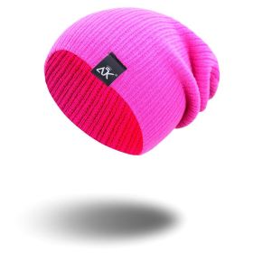 COKK Knitted Beanie Women's Hat (Color: plum red)