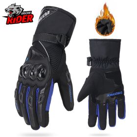 Thermo Grip Insulated Motorcycle Gloves (Color: WN-01 Blue Gloves)