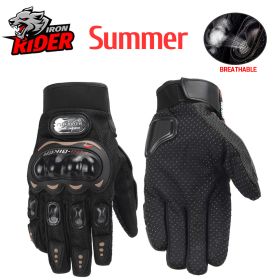 Thermo Grip Insulated Motorcycle Gloves (Color: Summer MCS-01C Black)