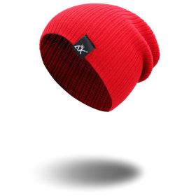 COKK Knitted Beanie Women's Hat (Color: Red)