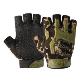 Armored Fingerless Gloves (Color: camo)