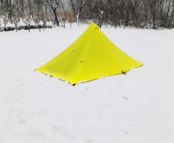 Ultra-Light 1-2 People Outdoor Camping Tent (Color: Yellow)