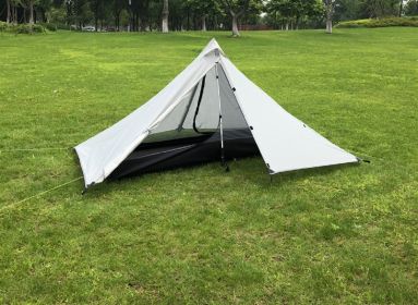 Ultra-Light 1-2 People Outdoor Camping Tent (Color: White)