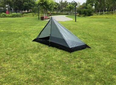 Ultra-Light 1-2 People Outdoor Camping Tent (Color: Dark Green)