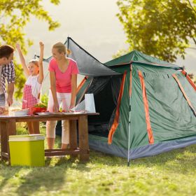 iMounTEK's 4-5 Person Camp Tent (Color: Green)