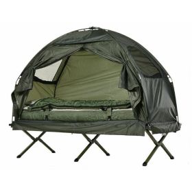 Folding Pop-Up Cot Tent (Color: ArmyGreen)