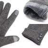 Winter Warm Thick Soft Windproof Touch Screen Fleece Gloves