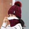 Winter Beanie Hat Scarf Set for Women