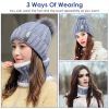 Winter Beanie Hat Scarf Set for Women