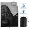 Portable Double-Person Waterproof Sleeping Bag W/ 2 Pillows