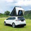 Trustmade Luxurious Triangle Aluminum Black Hard Shell Grey Rooftop Tent for Camping