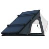 Trustmade Luxurious Triangle Aluminum Black Hard Shell Grey Rooftop Tent for Camping